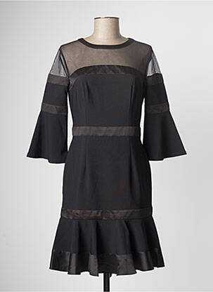 Rochie midi mâneci 3/4 mâneci 3/4 negru PAUL BRIAL femeie