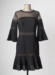 Rochie midi mâneci 3/4 mâneci 3/4 negru PAUL BRIAL femme