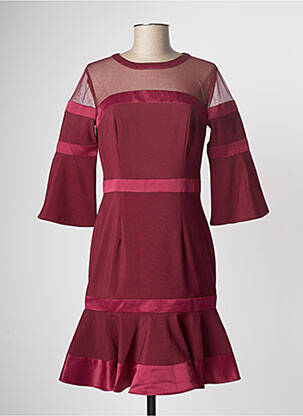 Rochie midi mâneci 3/4 mâneci 3/4 roșu PAUL BRIAL femeie