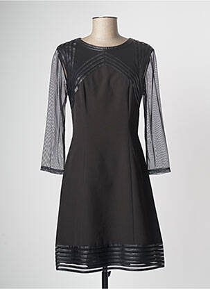 Rochie midi mâneci lungi mâneci lungi negru PAUL BRIAL femeie