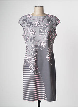 Rochie midi gri PAUL BRIAL femeie