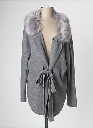 Jachete casual guler tip costum gri PAUL BRIAL femeie
