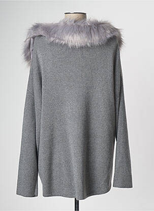 Jachete casual guler tip costum gri PAUL BRIAL femeie