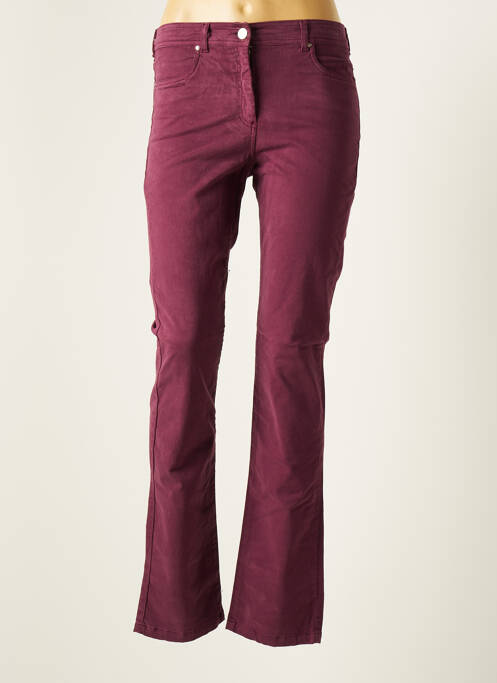 Pantalon drept violet PAUL BRIAL femeie