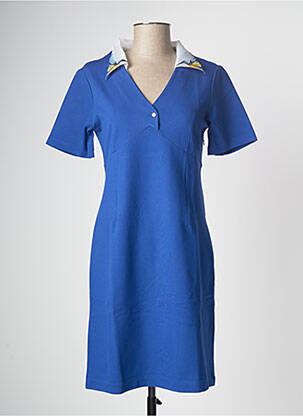 Rochie midi mâneci scurte mâneci scurte albastru PAUL BRIAL femeie