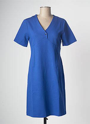 Rochie midi mâneci scurte mâneci scurte albastru PAUL BRIAL femeie