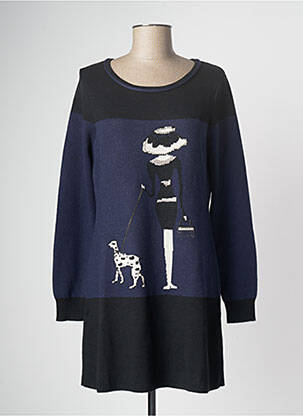 Rochie pulover negru PAUL BRIAL femeie