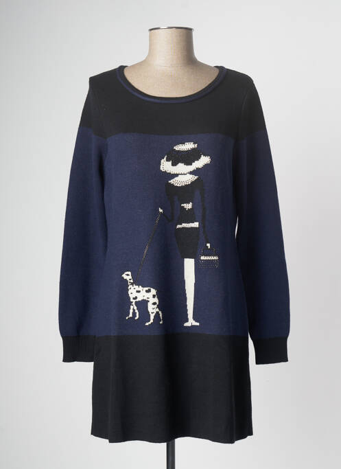 Rochie pulover negru PAUL BRIAL femeie