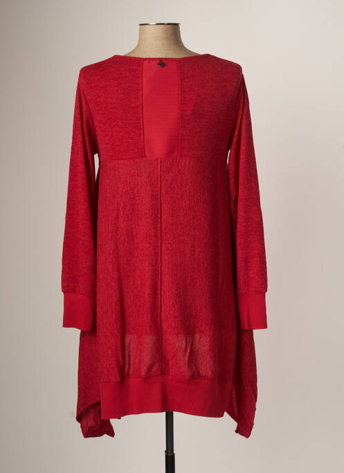 Pulover tunică roșu MALOKA femeie