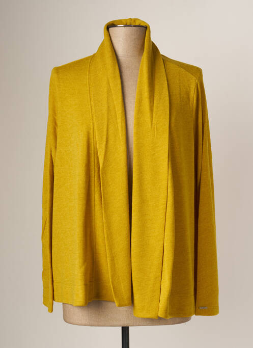 Vestă cu mâneci lungi elasticitate galben MALOKA femme