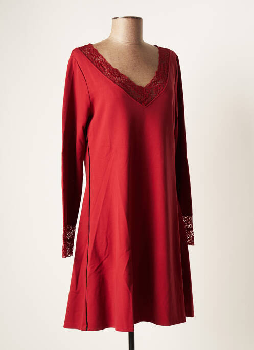 Rochie scurtă mâneci lungi mâneci lungi portocaliu MALOKA femme