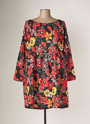 Rochie scurtă mâneci 3/4 mâneci 3/4 roșu G!OZE femeie