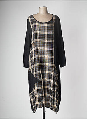 Rochie lungă mâneci lungi mâneci lungi negru G!OZE femeie