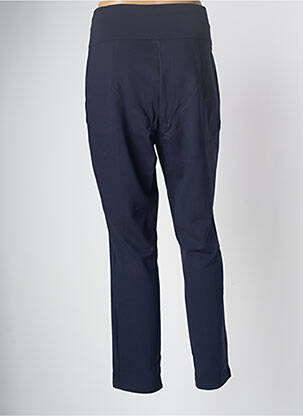 Pantalon drept elasticitate talie înaltă albastru MALOKA femeie