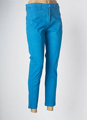Pantalon 7/8 elasticitate mărime normală albastru MALOKA femeie
