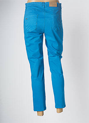 Pantalon 7/8 elasticitate mărime normală albastru MALOKA femeie