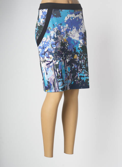 Fustă midi albastru MALOKA femeie