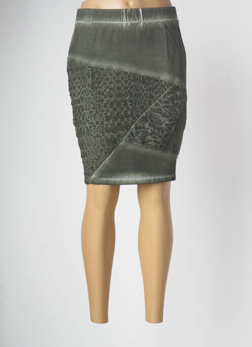 Fustă midi verde MALOKA femeie