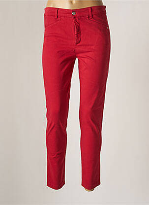 Pantalon slim elasticitate mărime normală roșu MALOKA femeie