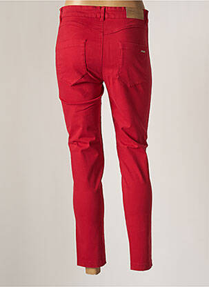 Pantalon slim elasticitate mărime normală roșu MALOKA femeie
