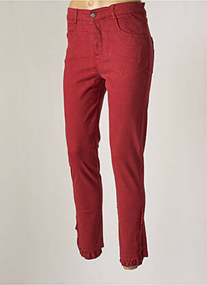 Pantalon 7/8 roșu MALOKA femeie
