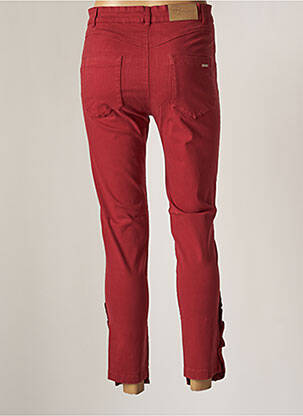Pantalon 7/8 elasticitate mărime normală roșu MALOKA femeie
