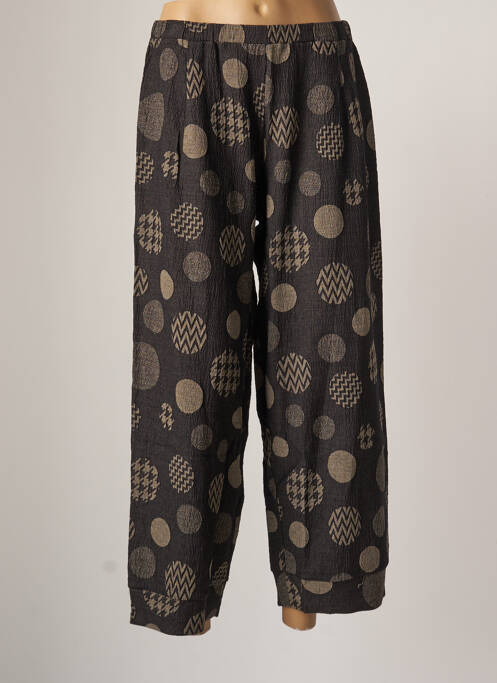 Pantalon larg țesătură crep mărime normală gri OZÉE femme