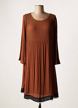 Rochie midi maro LA FEE MARABOUTEE femeie