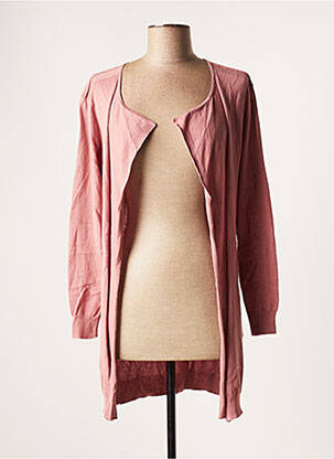 Vestă cu mâneci lungi roz SANDWICH femeie