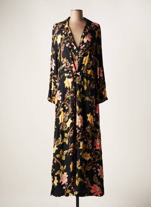 Rochie lungă mâneci lungi mâneci lungi negru LE PETIT BAIGNEUR femme