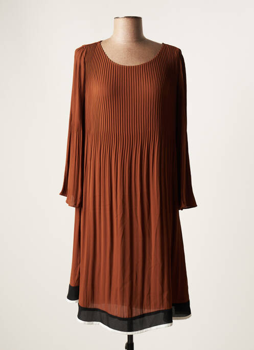 Rochie midi maro LA FEE MARABOUTEE femeie