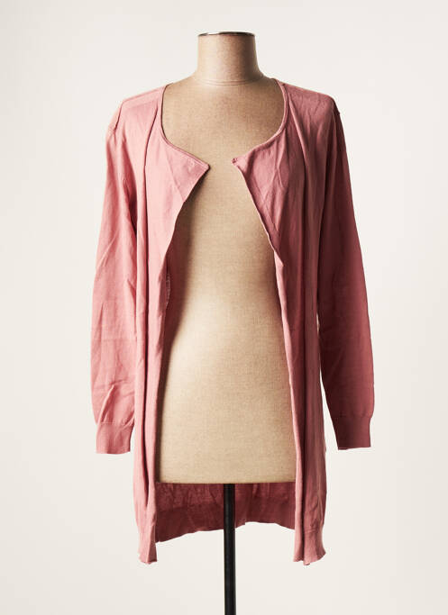 Vestă cu mâneci lungi roz SANDWICH femeie