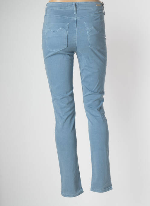 Pantalon slim albastru DESGASTE femeie