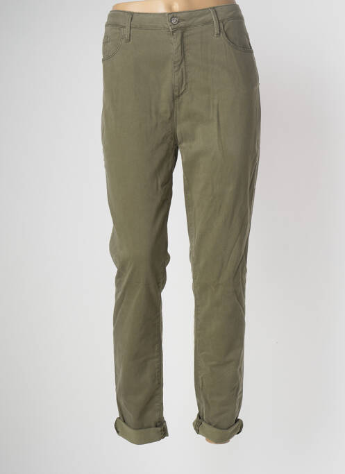 Pantalon slim verde DESGASTE femeie
