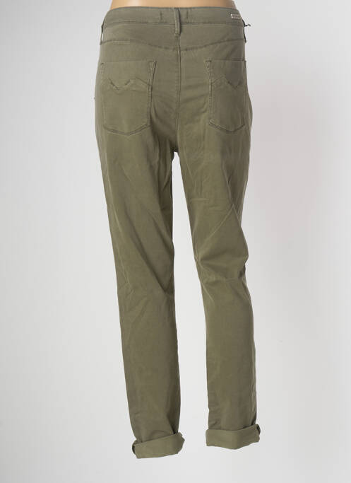 Pantalon slim verde DESGASTE femeie