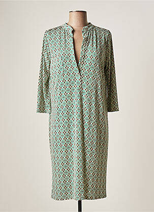 Rochie midi verde AU SOLEIL DE ST TROPEZ femeie