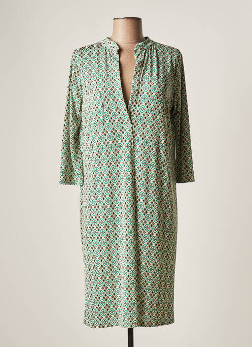 Rochie midi verde AU SOLEIL DE ST TROPEZ femeie