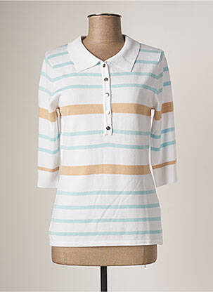 Pulover alb MARBLE femeie