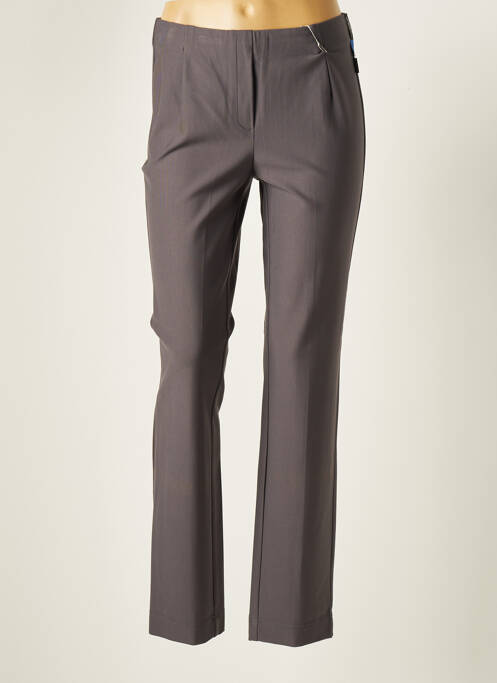Pantalon slim gri ADELINA BY SCHEITER femeie