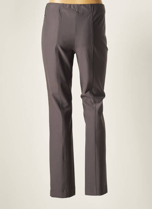 Pantalon slim gri ADELINA BY SCHEITER femeie