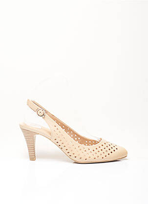 Pantofi cu toc bej CAPRICE femeie