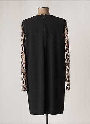 Rochie scurtă închidere cu fermoar la spate mâneci lungi negru JUST CAVALLI femeie