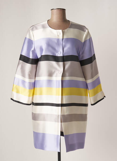 Palton lung violet D.EXTERIOR femeie