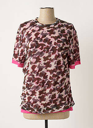 Tricou croială cambrată mâneci scurte roz KENZO femeie
