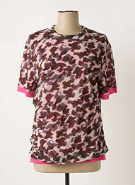 Tricou croială cambrată mâneci scurte roz KENZO femeie