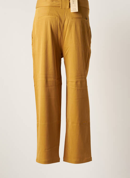 Pantalon drept elasticitate talie înaltă galben MAISON SCOTCH femme