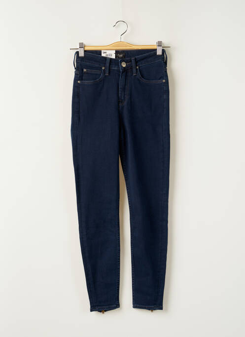 Blugi skinny țesătură brută talie înaltă albastru LEE femme