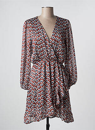 Rochie scurtă maro RUE DES ABBESSES femeie