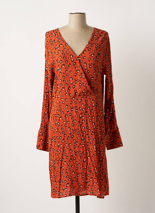 Rochie midi portocaliu ICHI femeie