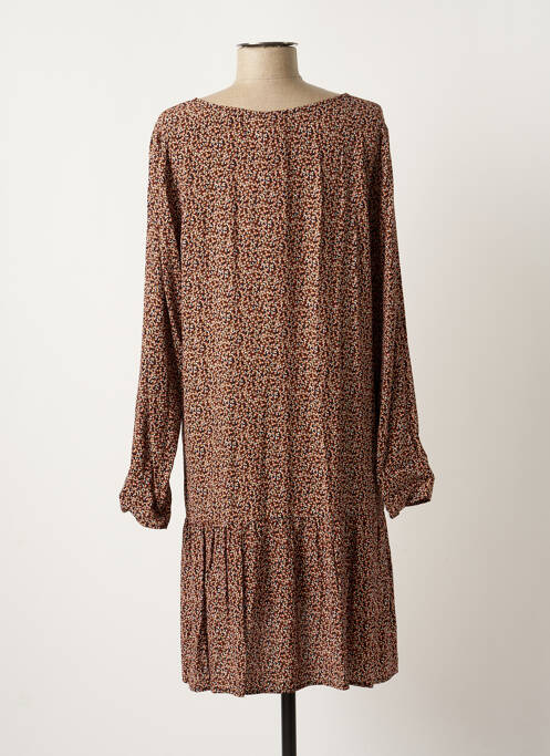 Rochie midi maro ICHI femeie